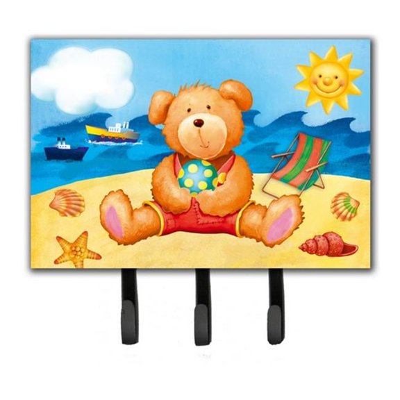 Teddy Bear on the Beach Leash or Key Holder