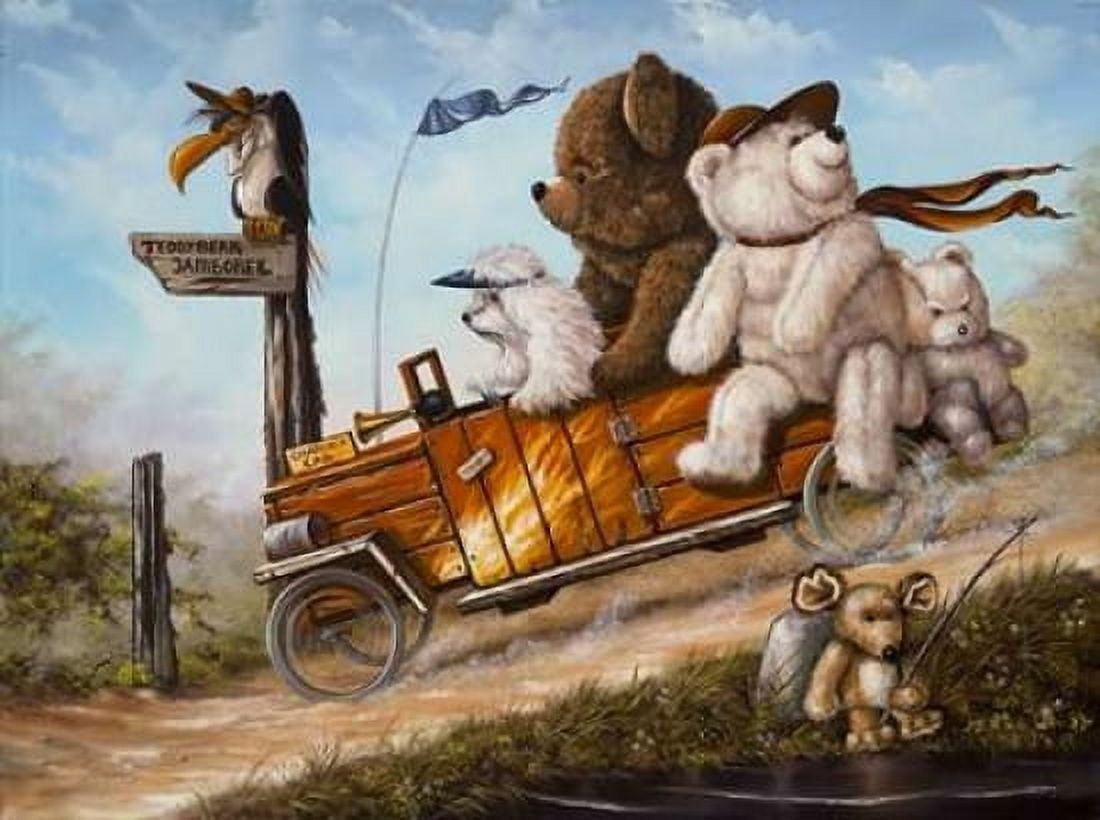 Teddy Bear trip II Canvas Art - Michel Schutte (18 x 24)
