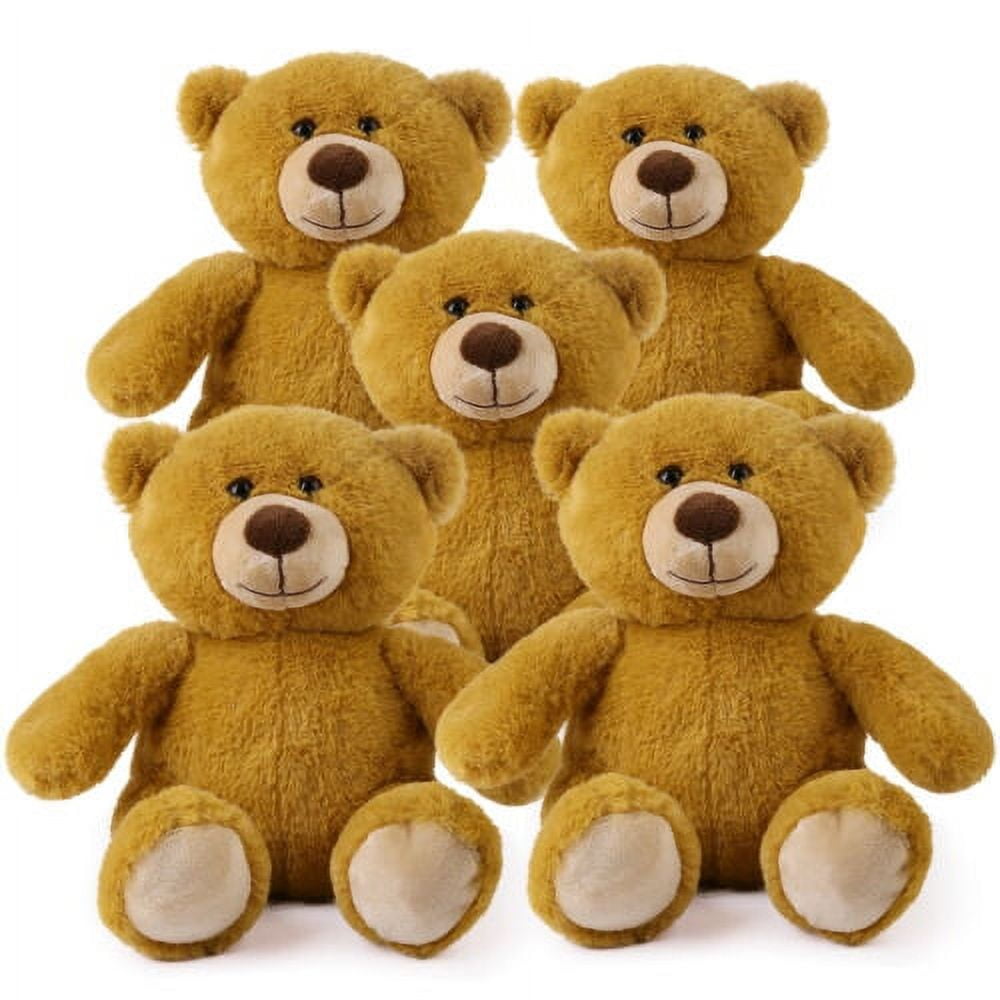 Teddy Bears Bulk Stuffed Animals Plush Toys Kids 5 Pcs Walmart
