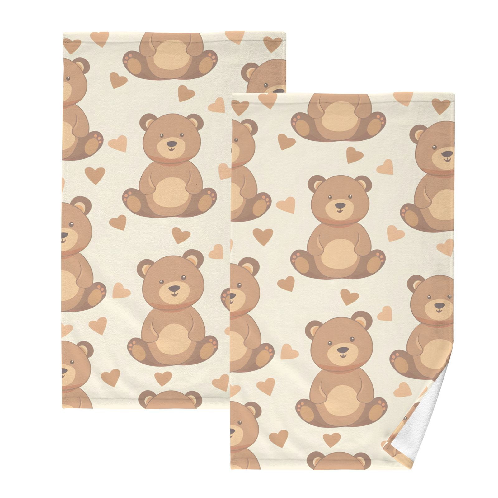 Teddy Bears Hand Towel Bath Towels Face Towels Cotton Absorbent
