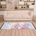 thumbnail image 1 of Teddy Bears Pink Bows Runner Rug Non-Slip Area Rugs Linen Washable Non Shedding for Kitchen Bedroom Carpet, 1 of 8