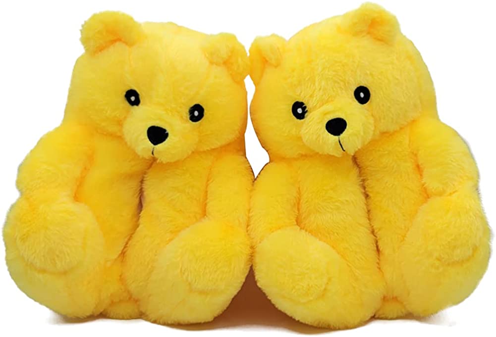 Teddy Bears Slippers for Women, Bear Shoes, Cute Animal Bear Slippers