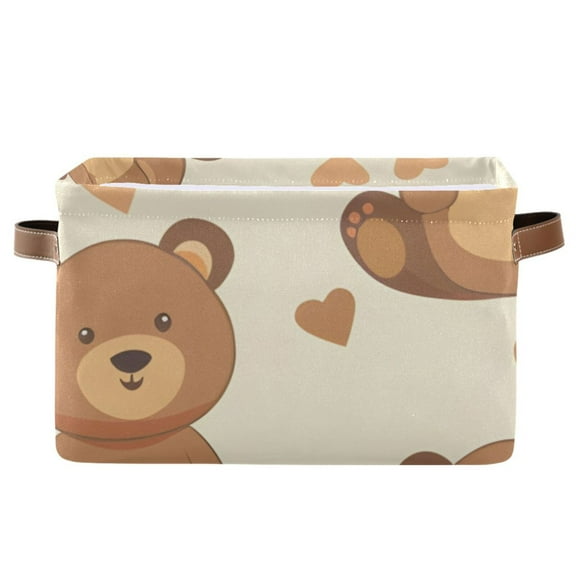 Teddy Bears Storage Bins Baskets With Handles Storage Box Clothes Organizer Organization Toys