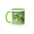 thumbnail image 1 of 3dRose, Teddy Bears with Shamrocks, 11oz Two-Tone Green Mug, 1 of 3