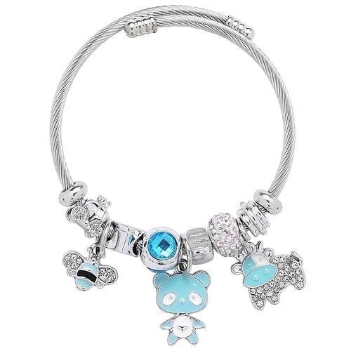 Freebird Jewelry Box Teddy Bracelet - Blue
