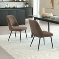 thumbnail image 1 of ZUO Teddy Dining Chair (Set of 2) Brown, 1 of 15