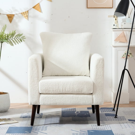 Teddy Fabric Chair with Anti - slip Feature / Protect Floor in Living Area