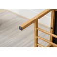 thumbnail image 1 of Teddy Fabric Upholstered Storage Bench with Shelf, Modern Entryway Shoe Bench with Sturdy Metal Legs for Bedroom, Living Room, Dining Area, 300 LB Capacity in Linen White Finish, 1 of 9