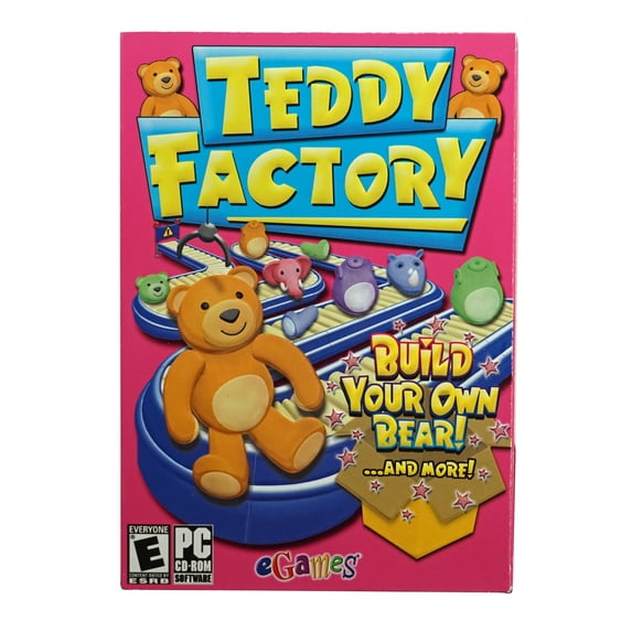 Teddy Factory (PC CDRom Game) Build your own Bear and more - 45 Challenging Levels