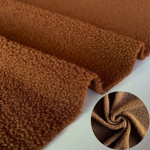 Teddy Fleece Fabric Lamb Cashmere Winter Soft Granular Plush Solid Color Polyester Flannel For Clothing Sofa Hat Sweater DIY Toy