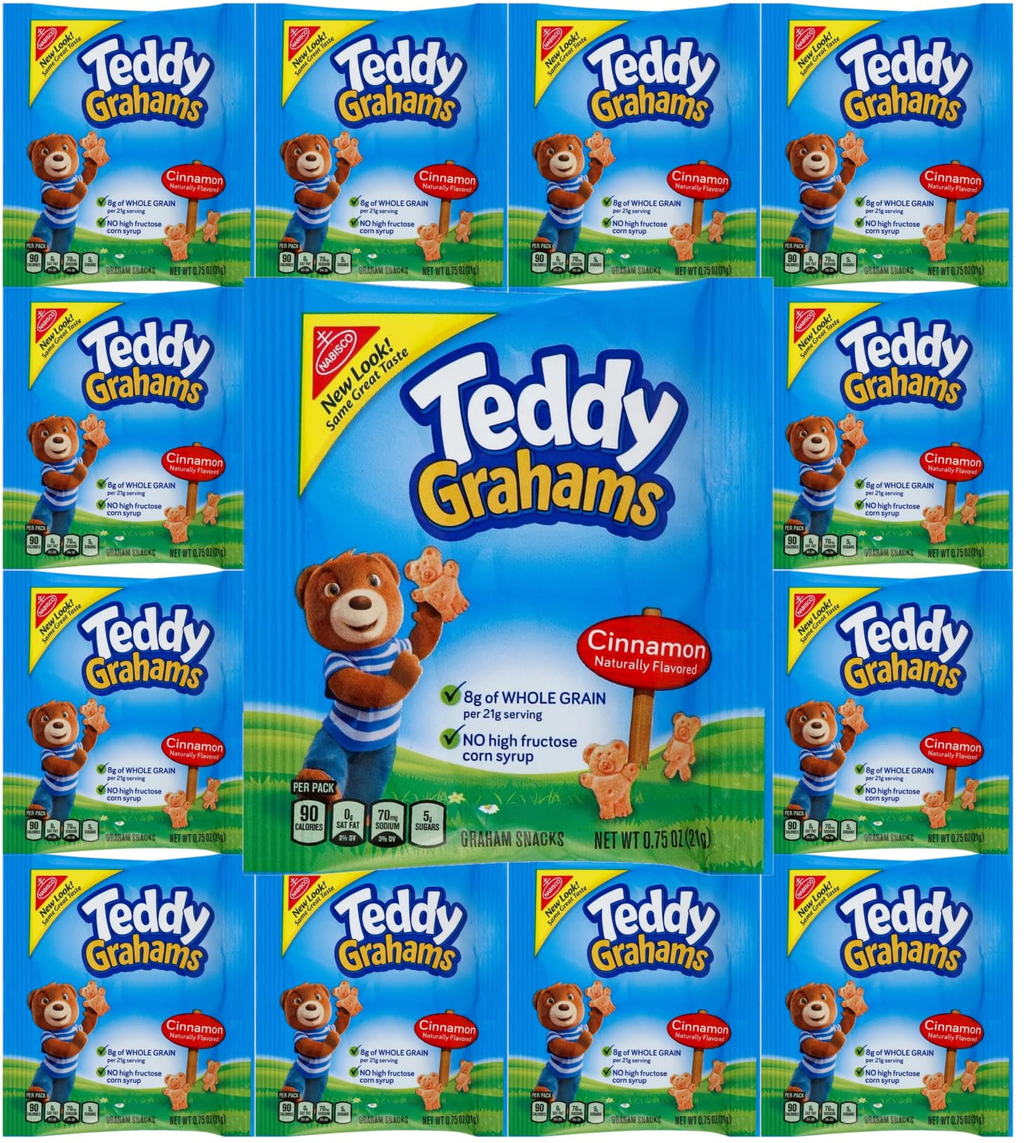Teddy Grahams Cinnamon Snack RE3275 ounce 12 count