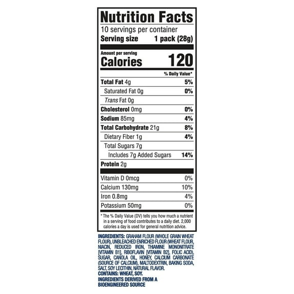 Teddy Grahams Honey Cookies Multipack - 10 ct / 1 oz