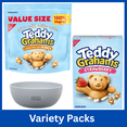 thumbnail image 1 of Teddy Grahams Honey Graham Cookies 25 oz & Strawberry Teddy Grahams 10 oz Variety Pack Bundle with Free Bowl by OMA, 1 of 7