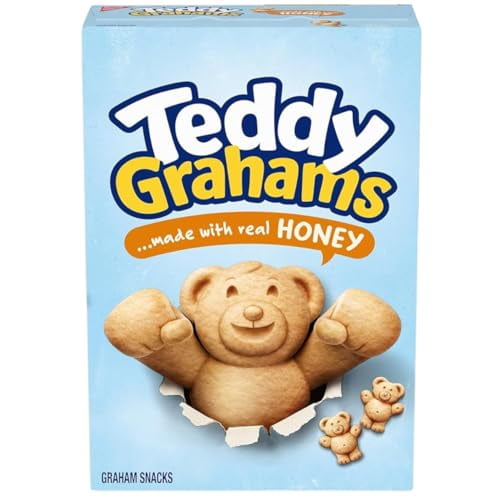 Teddy Grahams Honey Graham Snacks 10 Oz Box - Teddy Grahams Bulk - Teddy Grahams Snack Packs Individual - Teddy Grahams Honey Cookies