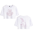 thumbnail image 1 of Teddy Swims Merch Broken Heart Crop Top T-shirt Suits Fashion Girls Women Short Sleeve Graphic Tees, 1 of 2