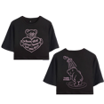 thumbnail image 1 of Teddy Swims Merch Broken Heart Crop Top T-shirt Suits Fashion Girls Women Short Sleeve Graphic Tees, 1 of 2