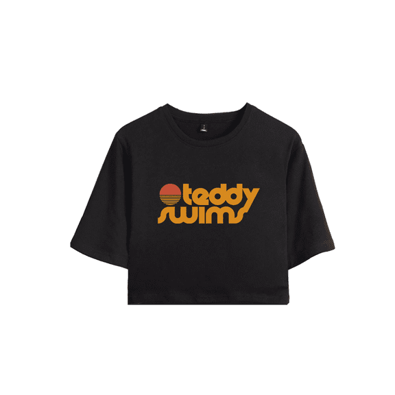 Teddy Swims Merch Logo Crop Top T-shirt Suits Girls Women Short Sleeve Graphic Tees