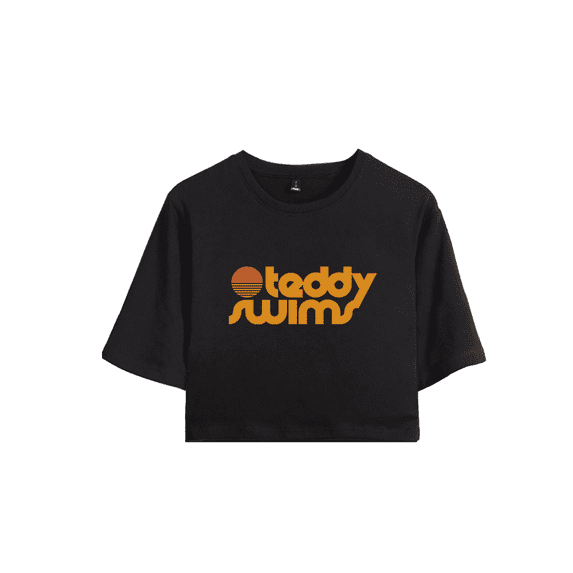 Teddy Swims Merch Logo Crop Top T-shirt Suits Girls Women Short Sleeve Graphic Tees