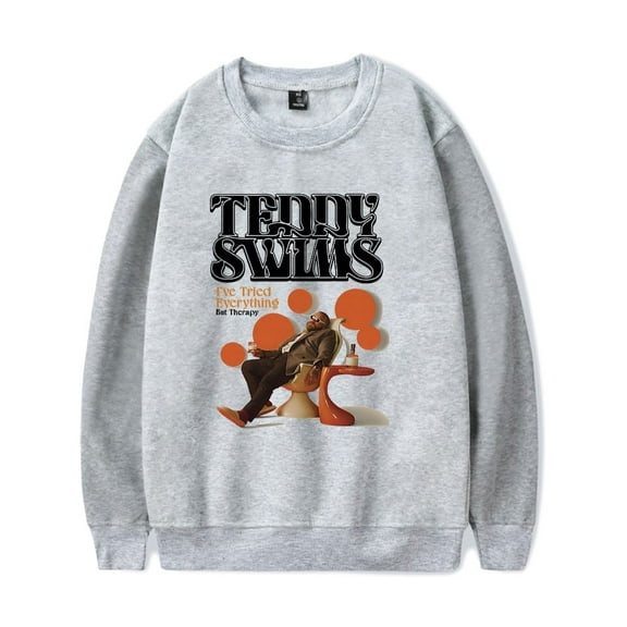 Teddy Swims Merch Sweatshirt I've Tried Everything But Therapy Album Art Hoodie Long-sleeve Fashion Unisex Men Women Tracksuit Pullover Coat