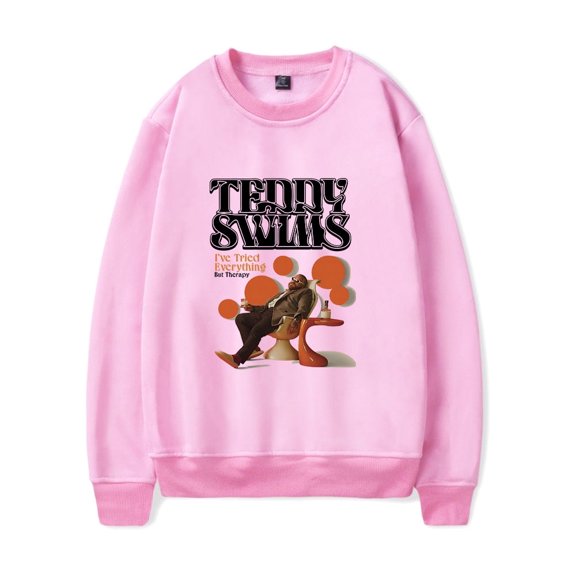 Teddy Swims Merch Sweatshirt I've Tried Everything But Therapy Album Art Hoodie Long-sleeve Fashion Unisex Men Women Tracksuit Pullover Coat