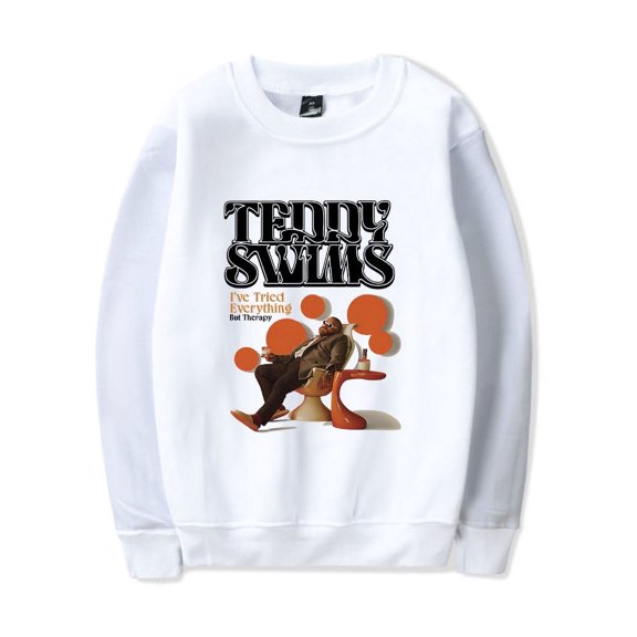 Teddy Swims Merch Sweatshirt I've Tried Everything But Therapy Album Art Hoodie Long-sleeve Fashion Unisex Men Women Tracksuit Pullover Coat