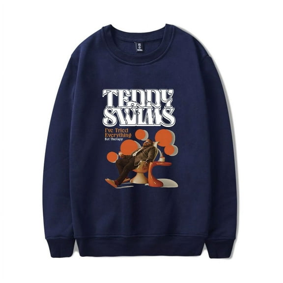 Teddy Swims Merch Sweatshirt I've Tried Everything But Therapy Album Art Hoodie Long-sleeve Fashion Unisex Men Women Tracksuit Pullover Coat