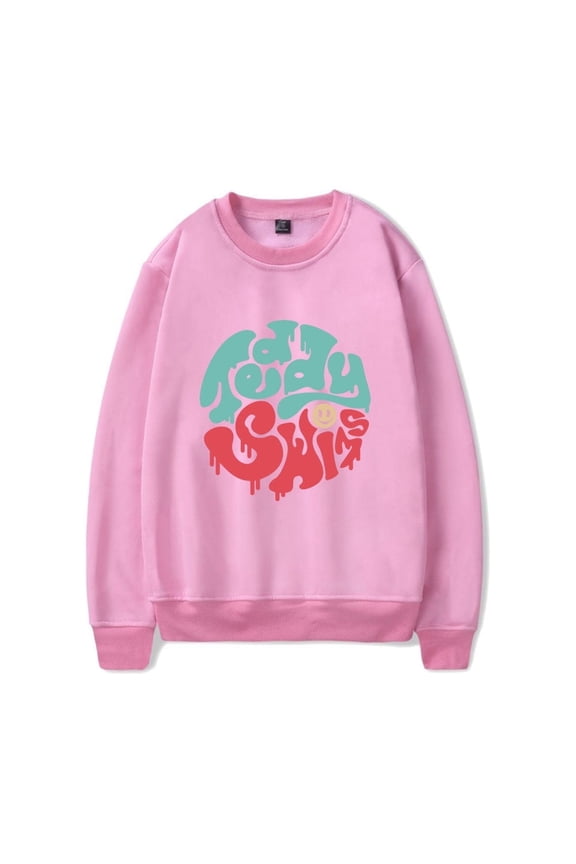 Teddy Swims Merch Sweatshirt Smiley Long Sleeve Sweatshirts Men Women Logo Hoodie Unisex
