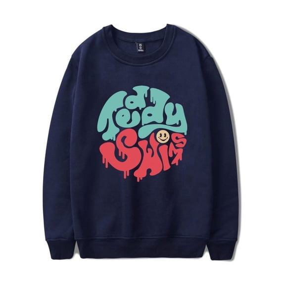 Teddy Swims Merch Sweatshirt Smiley Long Sleeve Sweatshirts Men Women Logo Hoodie Unisex