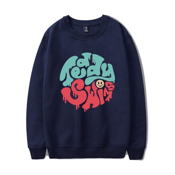 Teddy Swims Merch Sweatshirt Smiley Long Sleeve Sweatshirts Men Women Logo Hoodie Unisex