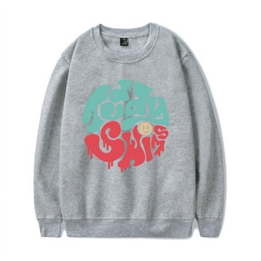 Teddy Swims Merch Sweatshirt Smiley Long Sleeve Sweatshirts Men Women Logo Hoodie Unisex