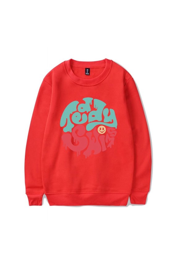 Teddy Swims Merch Sweatshirt Smiley Long Sleeve Sweatshirts Men Women Logo Hoodie Unisex