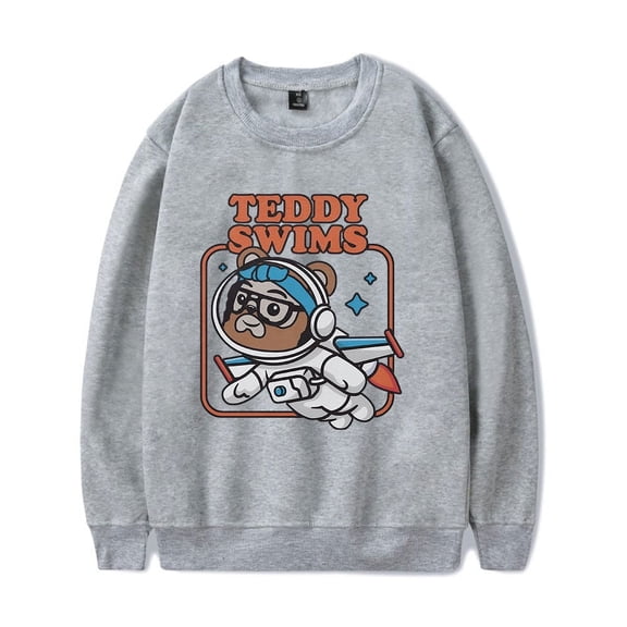 Teddy Swims Merch Sweatshirt Swimmy Astronaut Long Sleeve Hoodie Casual Men Women Sweatshirts Tracksuit Pullover