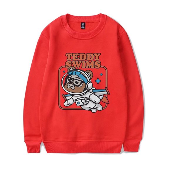 Teddy Swims Merch Sweatshirt Swimmy Astronaut Long Sleeve Hoodie Casual Men Women Sweatshirts Tracksuit Pullover