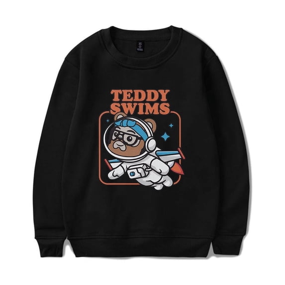 Teddy Swims Merch Sweatshirt Swimmy Astronaut Long Sleeve Hoodie Casual Men Women Sweatshirts Tracksuit Pullover