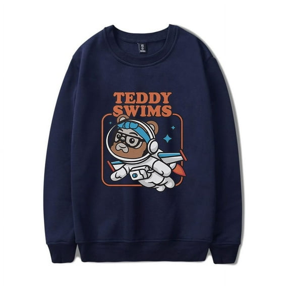 Teddy Swims Merch Sweatshirt Swimmy Astronaut Long Sleeve Hoodie Fashion Men Women Tracksuit Pullover Coat