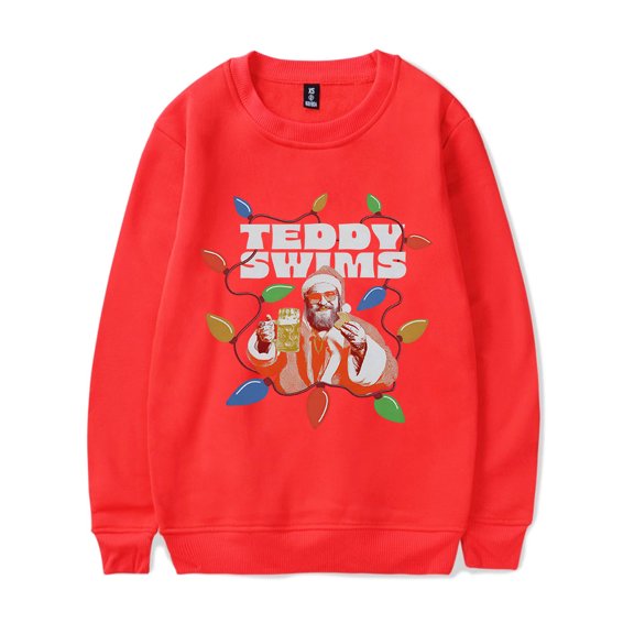 Teddy Swims Merch Sweatshirt Teddy Kegsmas Hoodie Long-sleeve Fashion Unisex Men Women Tracksuit Pullover Coat