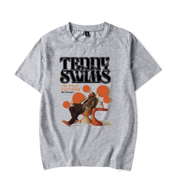Teddy Swims Merch T-shirt I've Tried Everything But Therapy Album Art Tee Fashion Men Women t shirt Sweatshirt Summer Casual Short Sleeve T-shirts
