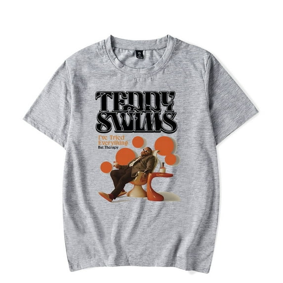 Teddy Swims Merch T-shirt I've Tried Everything But Therapy Album Art Tee Fashion Men Women t shirt Sweatshirt Summer Casual Short Sleeve T-shirts