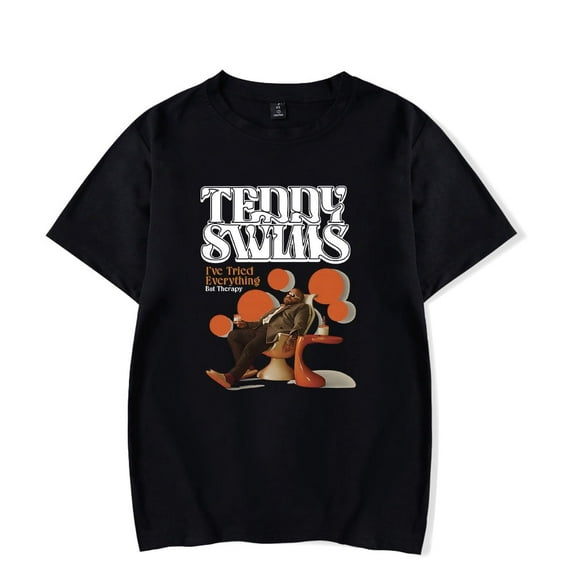 Teddy Swims Merch T-shirt I've Tried Everything But Therapy Album Art Tee Fashion Men Women t shirt Sweatshirt Summer Casual Short Sleeve T-shirts