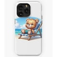 thumbnail image 1 of Teddy at the Beach Summer Vacation G4588 Phone Case for iPhone17 16 15 14 13 12 11 Pro Max, 1 of 2