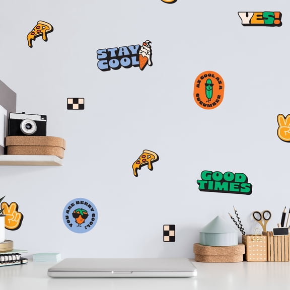 Teddylabels - Stay Cool Decals - Easy-to-Apply & Removable Wall Stickers