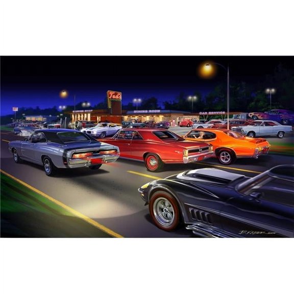 Teds Painting Poster Print by Bruce Kaiser - 36 x 23 - Large