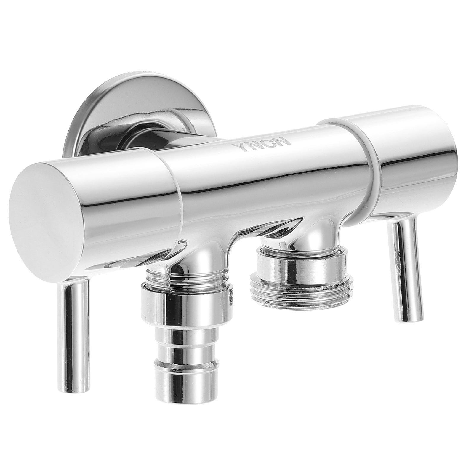 Tee Angle Valve Faucet Diverter Toilet Shut off Tap Hose Dual Purpose