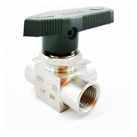 Tee Ball Valve Female G Thread Stainless Steel 304 High Temperature Pressure Three Way Horizontal Panel Switching Ball Valve