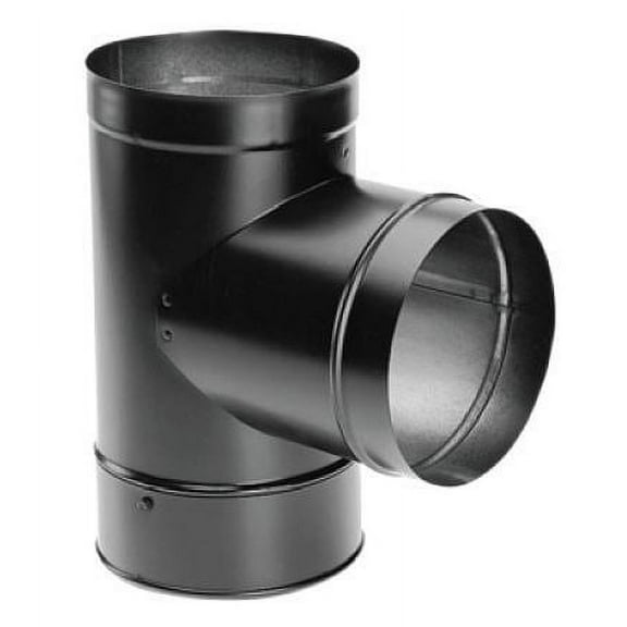 Tee Black Stove Pipe-10"