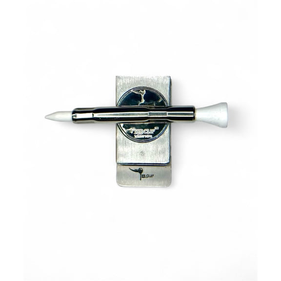 The Tee Clip Hip Clip MINI: USA Made | Magnetic Golf Tee Holder for Belt Or Waist | Holds The Tee Clip MINI | Single Barrel for 1 Tees, Ball Marker, Putting Alignment Tool, Divot Fixer