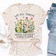 thumbnail image 1 of Tee Clo Autism Awareness T-Shirt We All Thrive Neurodiversity Support Graphic Tee, Full Size S-5XL, 1 of 5