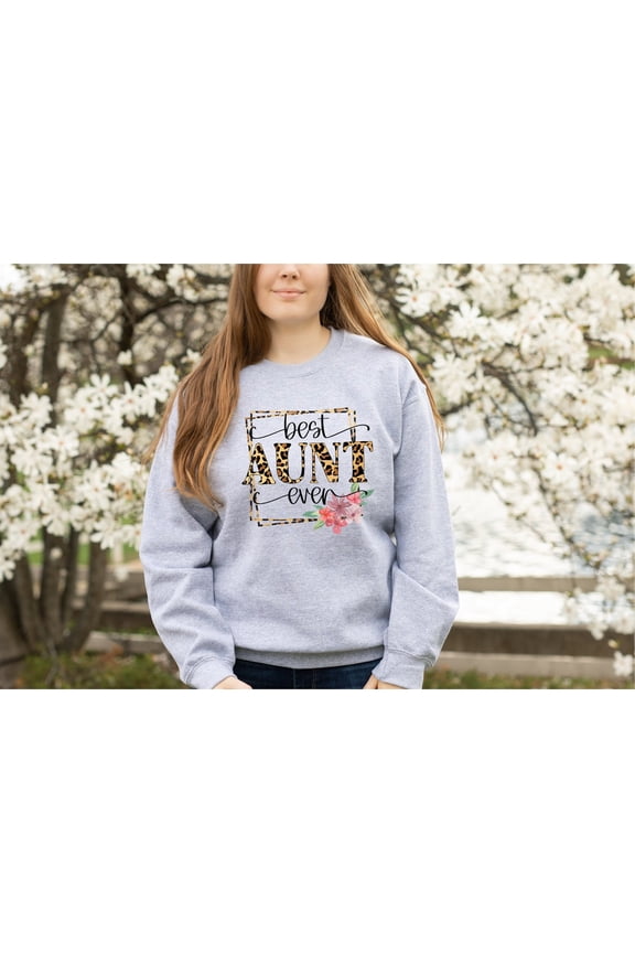 Best Aunt Ever Sweatshirt, Mothers Day Sweat, Auntie Sweatshirt, Best Mini Shirt, Gift For Aunt, Best Auntie Sweatshirt, Trendy Sweatshirt All Size S-5XL, Full size S-5XL