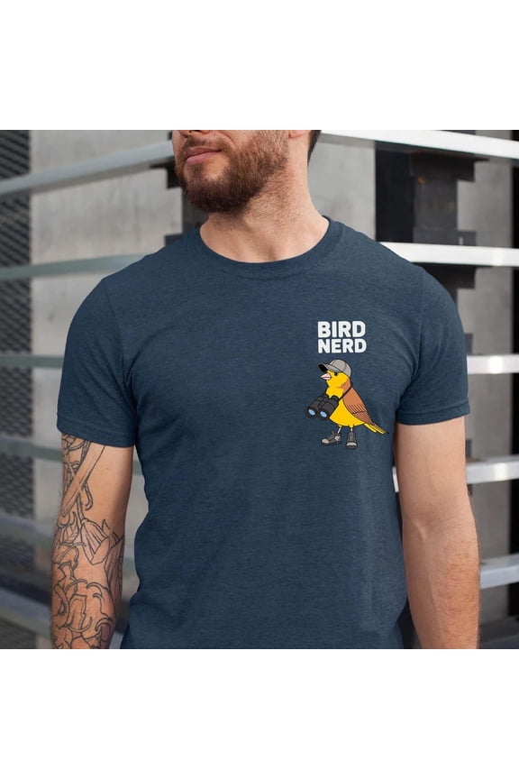Bird Nerd T-Shirt Birdwatcher Ornithologist Nature Lover Graphic Tee, Full Size S-5XL