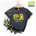 thumbnail image 1 of Tee Clo Bone Cancer Awareness T-Shirt Yellow Ribbon Sarcoma Fighter Family Support Tee, Full Size S-5XL, 1 of 5